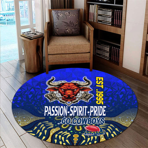cowboys-rugby-round-rug-rugby-ball-go-cowboys-aboriginal-patterns-round-rug