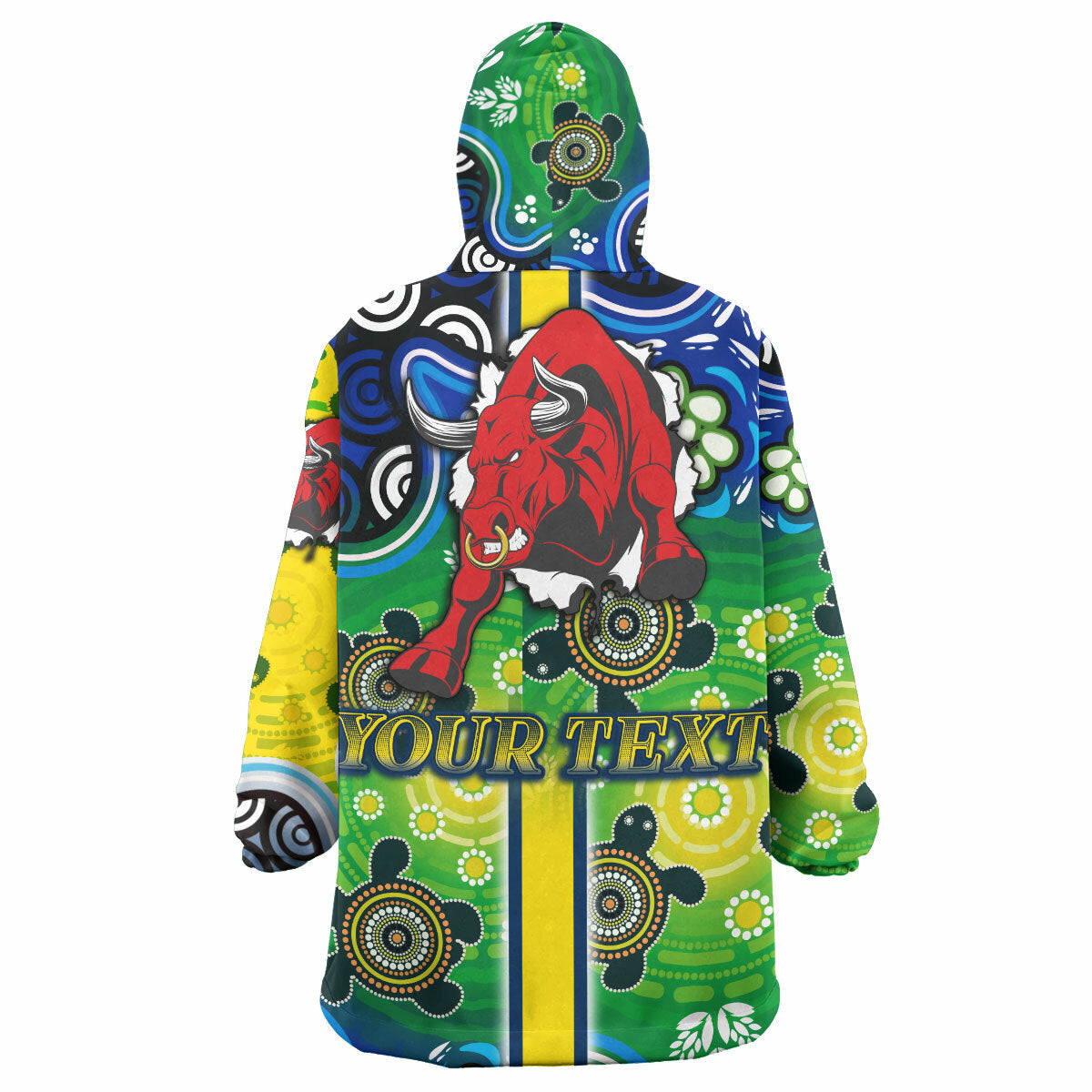 cowboys-rugby-snug-hoodie-custom-cowboys-logo-aboriginal-indigenous-sport-style-oodie-blanket