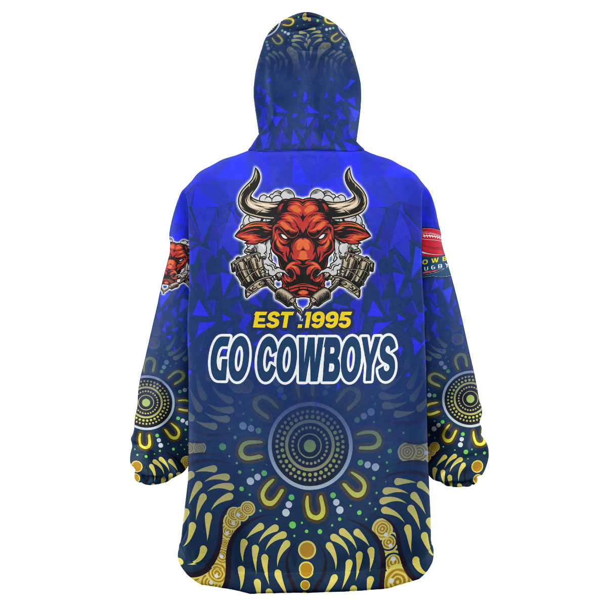 cowboys-rugby-snug-hoodie-custom-rugby-ball-go-cowboys-aboriginal-patterns-oodie-blanket