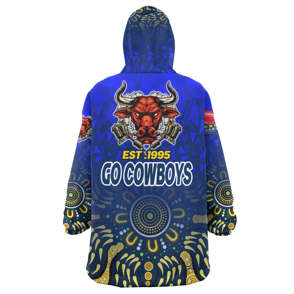 cowboys-rugby-snug-hoodie-custom-rugby-ball-go-cowboys-aboriginal-patterns-oodie-blanket