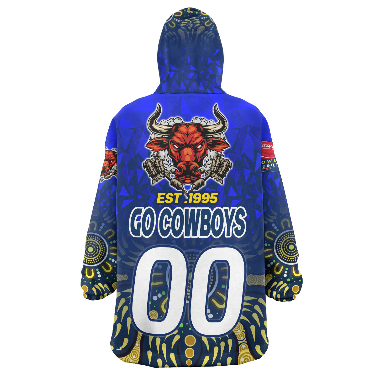 cowboys-rugby-snug-hoodie-custom-rugby-ball-go-cowboys-aboriginal-patterns-oodie-blanket