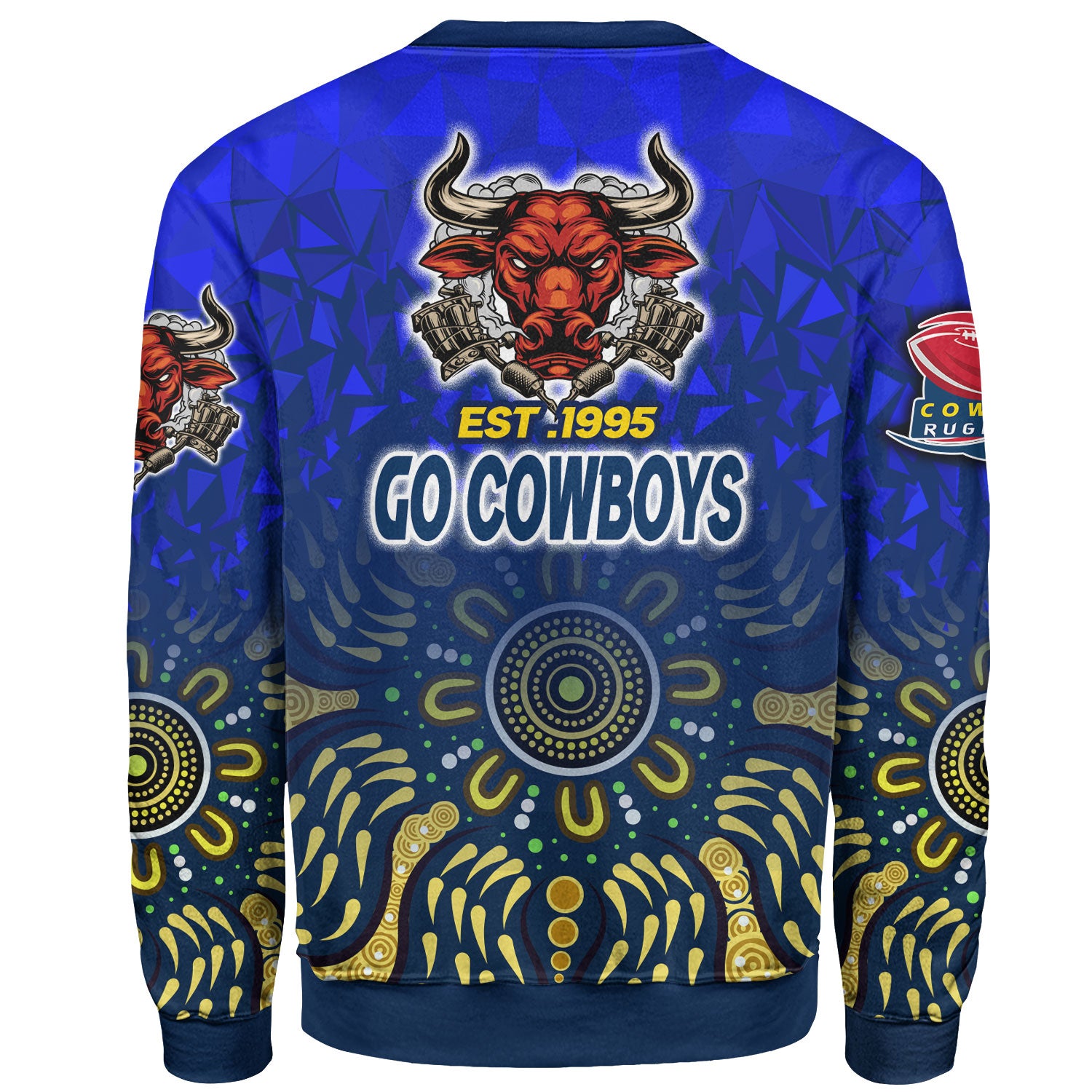 cowboys-rugby-sweatshirt-custom-rugby-ball-go-cowboys-aboriginal-patterns-sweatshirt
