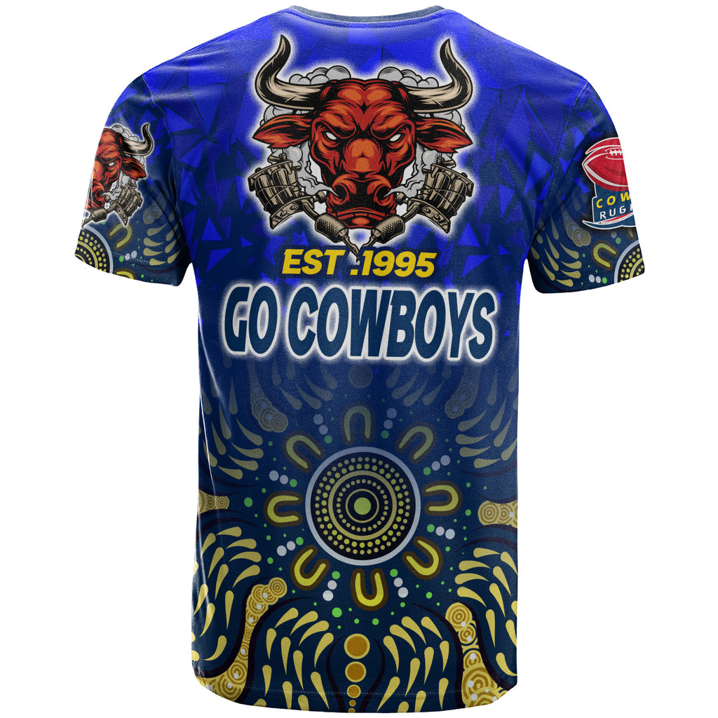 cowboys-rugby-t-shirt-custom-rugby-ball-go-cowboys-aboriginal-patterns-t-shirt