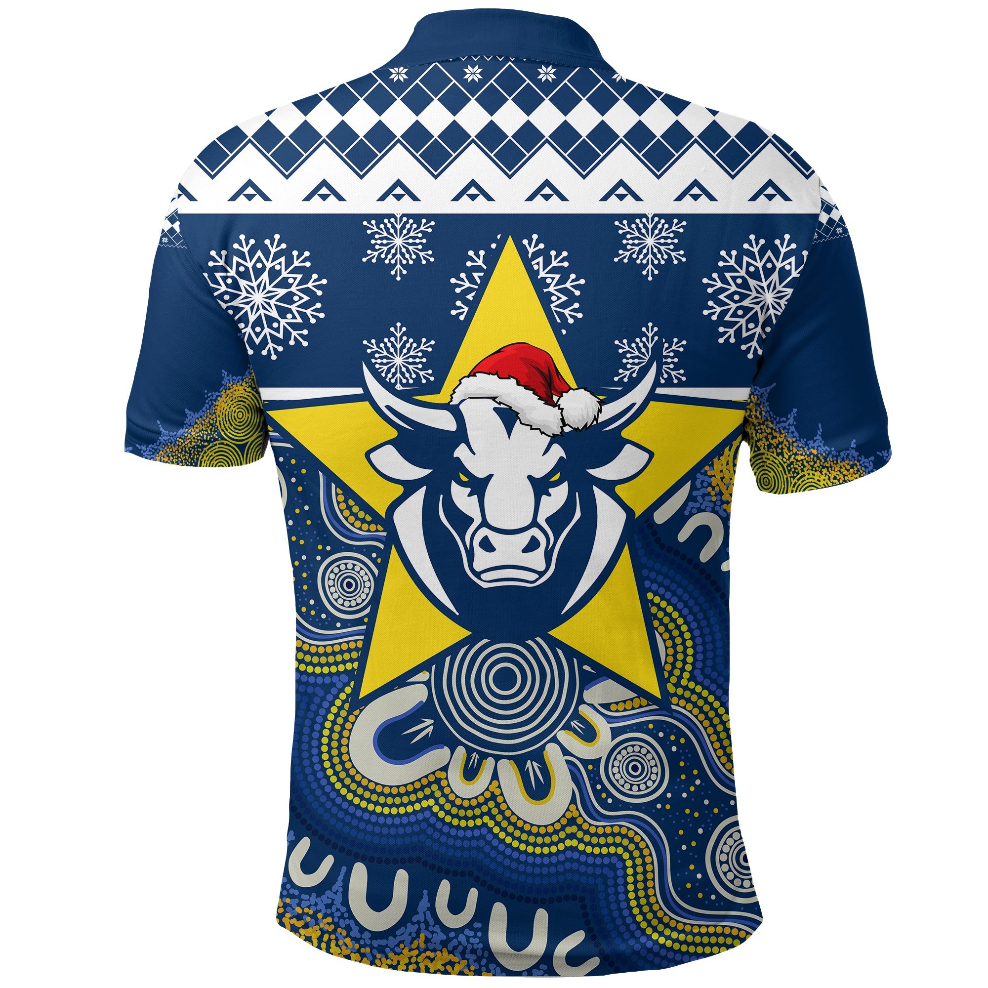aboriginal-art-cowboys-merry-christmas-polo-shirt-lt7