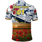 custom-personalised-cowboys-anzac-polo-shirt-poppy-flowers-vibes-white