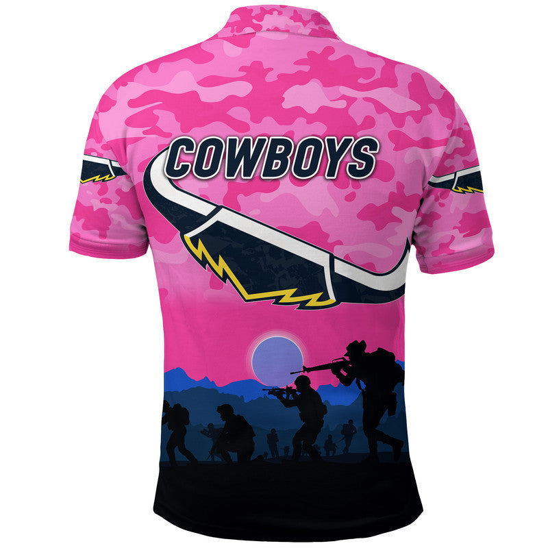 cowboys-anzac-polo-shirt-simple-style-pink