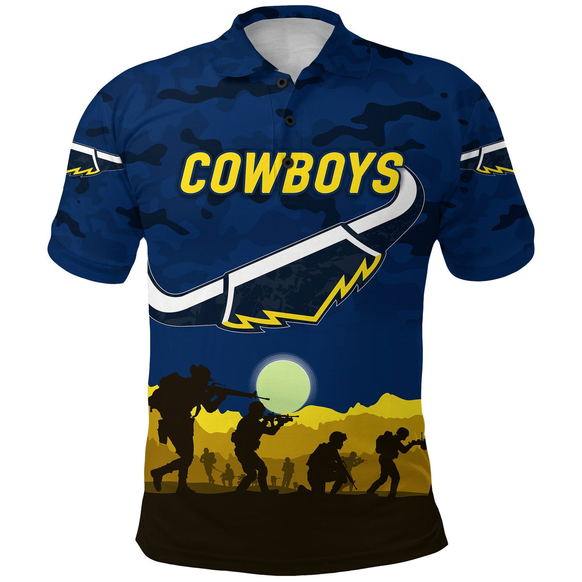 cowboys-anzac-polo-shirt-simple-style-blue