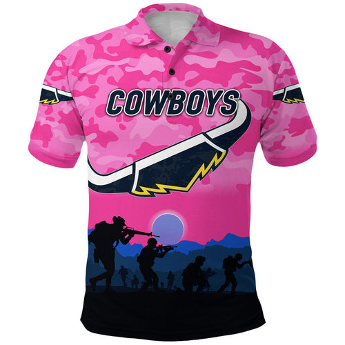 cowboys-anzac-polo-shirt-simple-style-pink