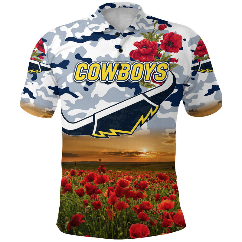 custom-personalised-cowboys-anzac-polo-shirt-poppy-flowers-vibes-white