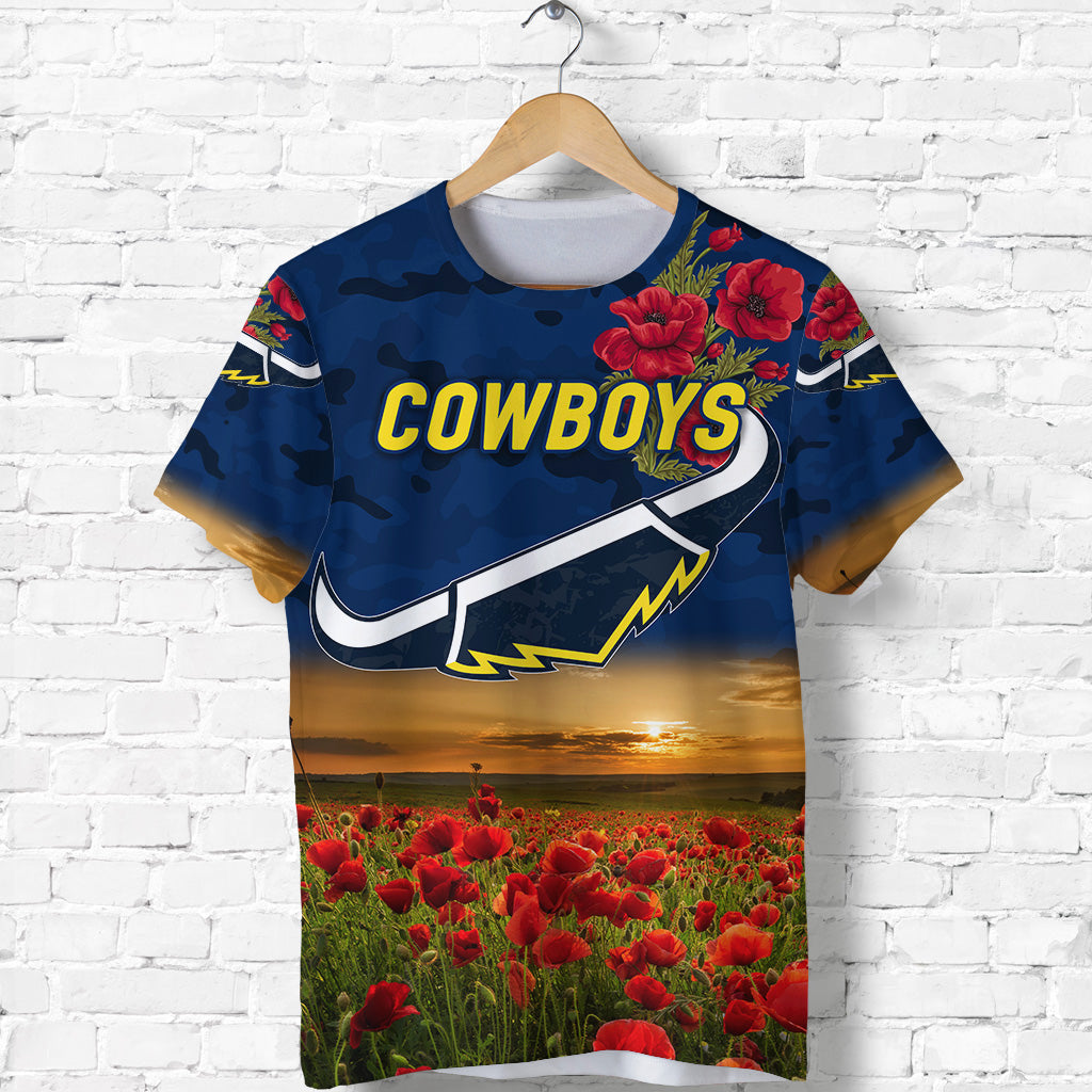 custom-personalised-north-queensland-cowboys-anzac-2022-t-shirt-poppy-flowers-vibes-blue