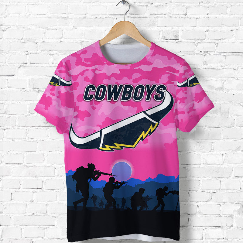 custom-personalised-north-queensland-cowboys-anzac-2022-t-shirt-simple-style-pink