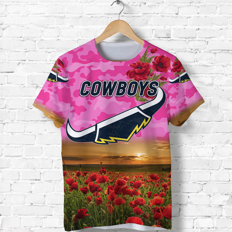 custom-personalised-north-queensland-cowboys-anzac-2022-t-shirt-poppy-flowers-vibes-pink