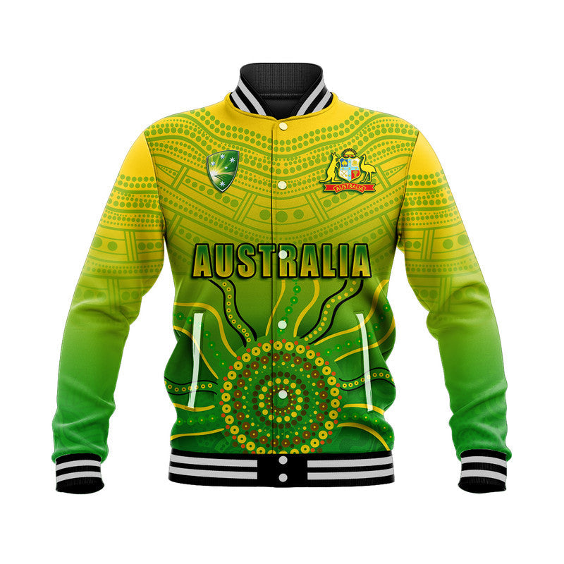 cricket-australia-indigenous-aboriginal-baseball-jacket-boomerang-dot-painting-style
