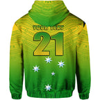 (Custom Personalised) Cricket Australia Indigenous Aboriginal Zip Up And Pullover Hoodie Boomerang Dot Painting Style LT9