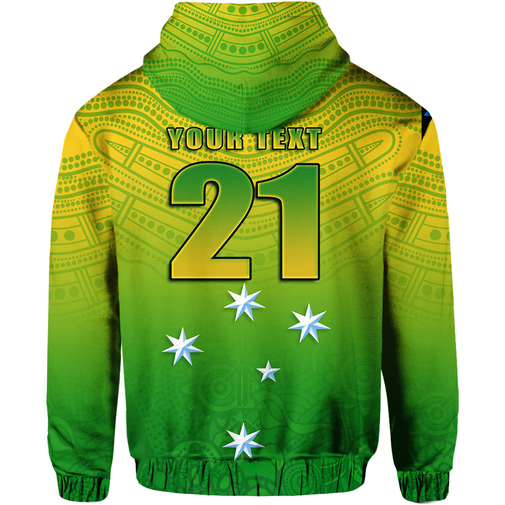 (Custom Personalised) Cricket Australia Indigenous Aboriginal Zip Up And Pullover Hoodie Boomerang Dot Painting Style LT9