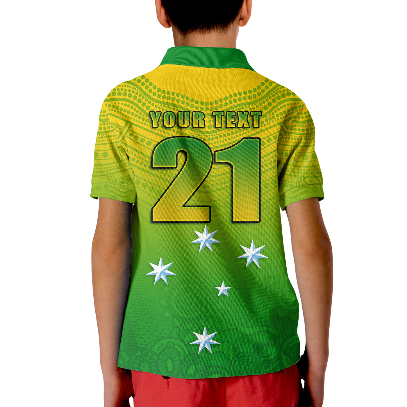 (Custom Personalised) Cricket Australia Indigenous Aboriginal Polo Shirt Boomerang Dot Painting Style LT9
