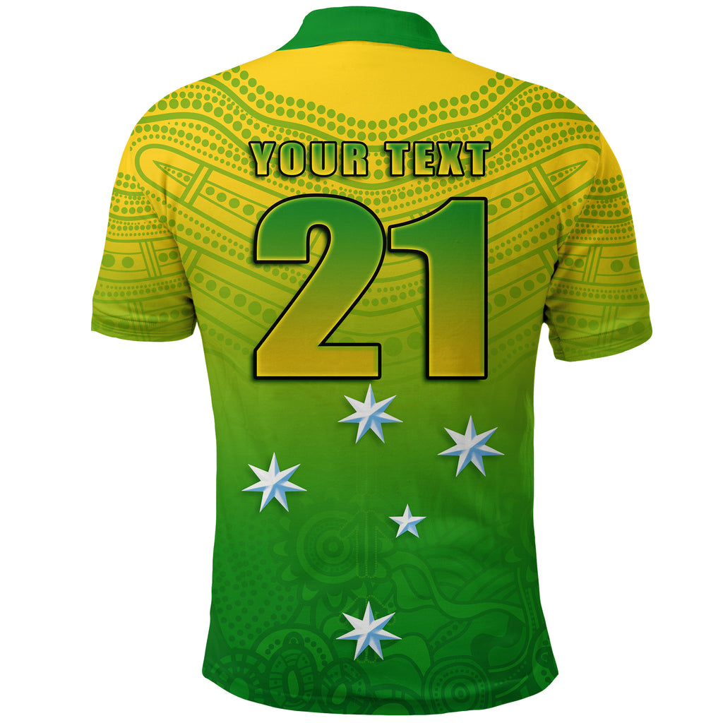 (Custom Personalised) Cricket Australia Indigenous Aboriginal Polo Shirt Boomerang Dot Painting Style LT9