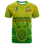 (Custom Personalised) Cricket Australia Indigenous Aboriginal T shirt Boomerang Dot Painting Style LT9