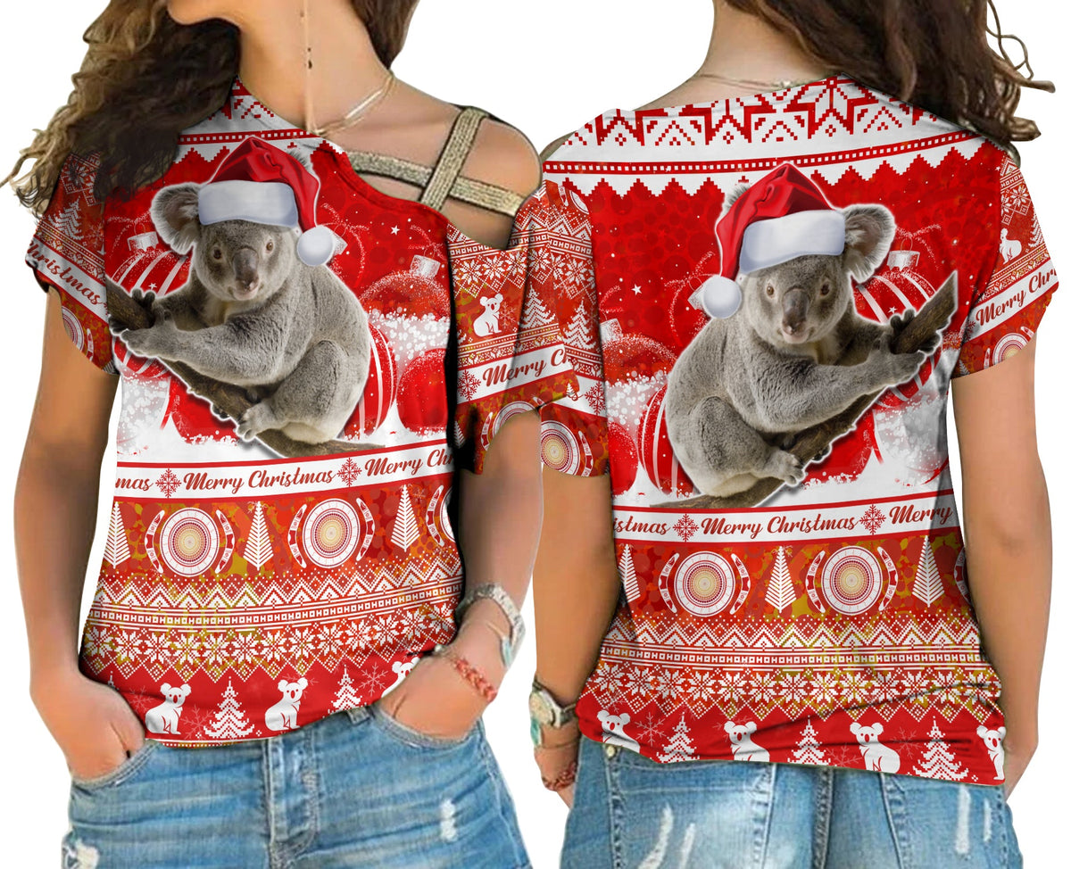 australia-cross-shoulder-shirt-koala-aboriginal-painting-merry-christmas