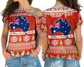custom-personalised-australia-cross-shoulder-shirt-australian-map-aboriginal-painting-merry-christmas
