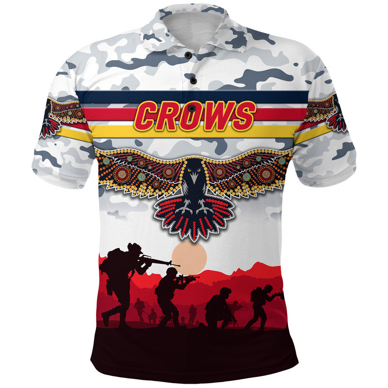 custom-personalised-adelaide-crows-anzac-polo-shirt-simple-style-white