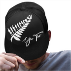 Custom - Lest We Forget Silver Fern Anzac Trucker Hat Personal Signature - Black - Vibe Hoodie