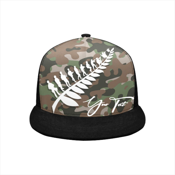Custom - Lest We Forget Silver Fern Anzac Trucker Hat Personal Signature - Camo - Vibe Hoodie
