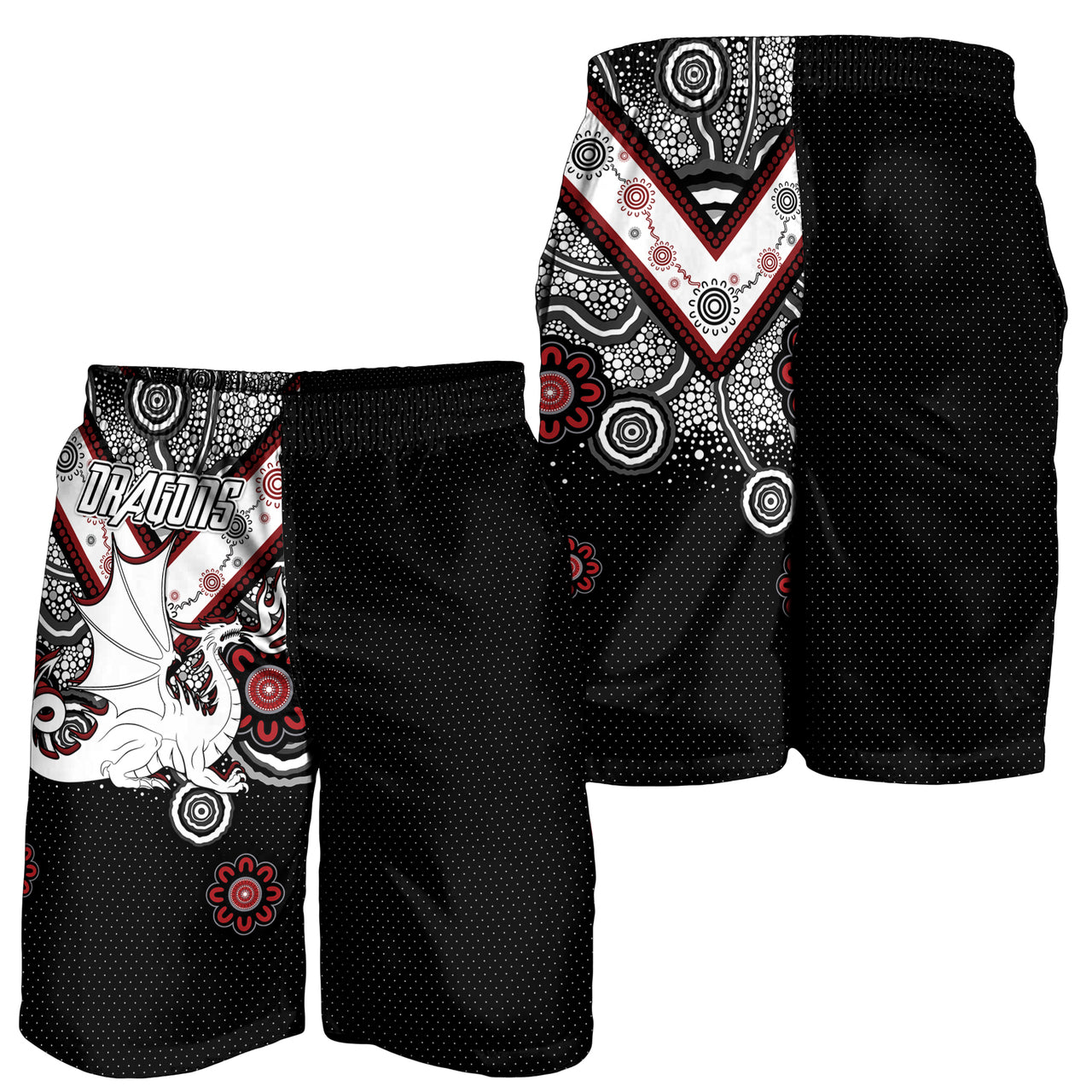 st-george-rugby-men-shorts-custom-aboriginal-dragons-men-shorts
