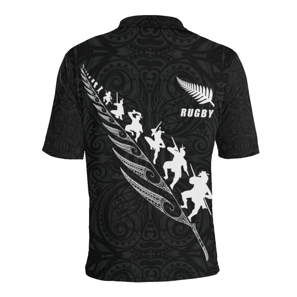 rugby-haka-fern-polo-t-shirt