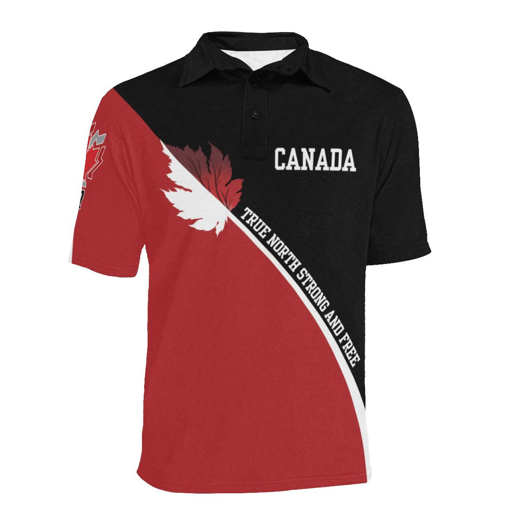 canada-strong-and-free-polo-shirts