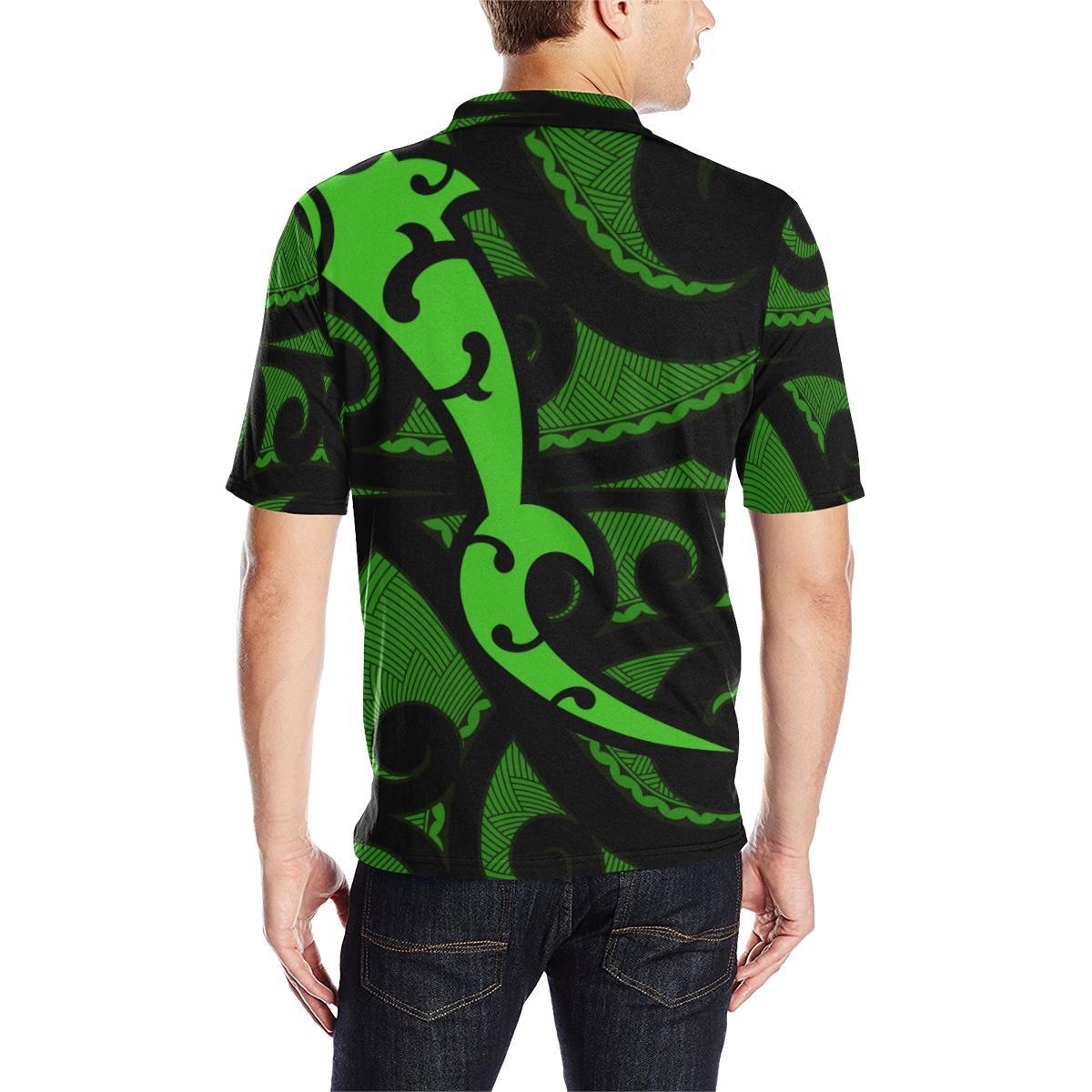 maori-green-mangopare-polo-shirt
