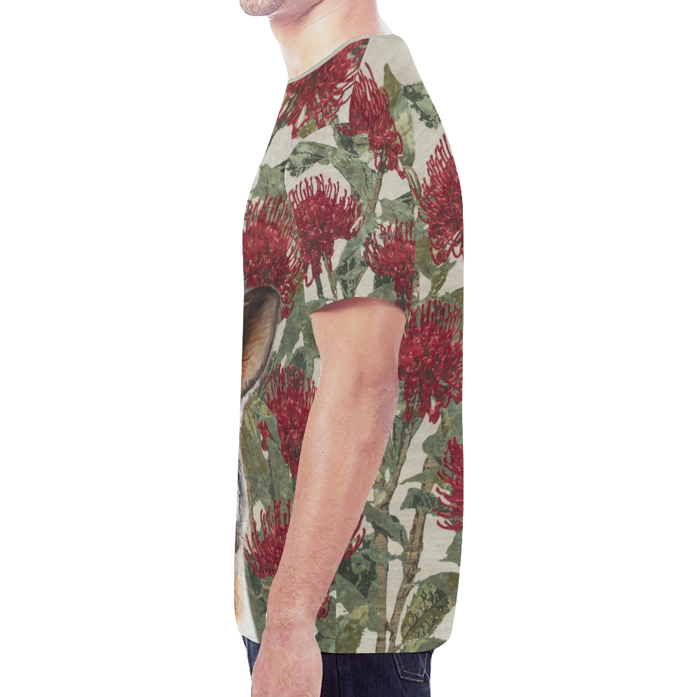 t-shirt-kangaroo-t-shirt-waratah-painting-unisex
