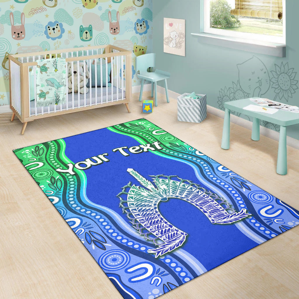 custom-personalised-torres-strait-islands-area-rug-the-dhari-mix-aboriginal-turtle-version-blue-02