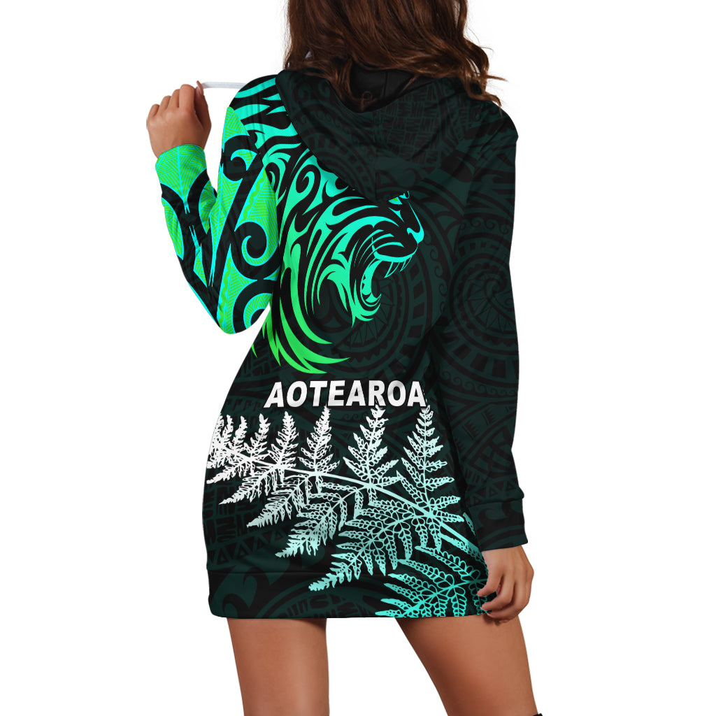 lion-maori-hoodie-dress-aotearoa-mix-silver-fern-version-blue