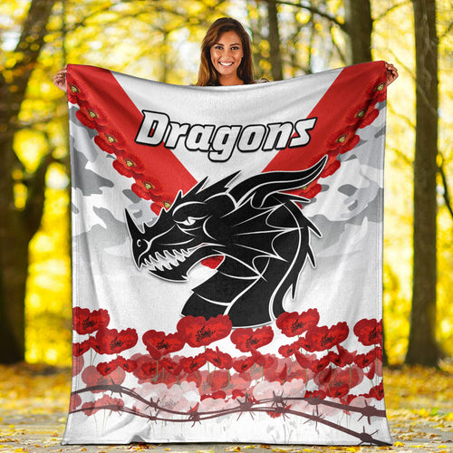 dragons-anzac-2022-premium-blanket-we-will-remember-them