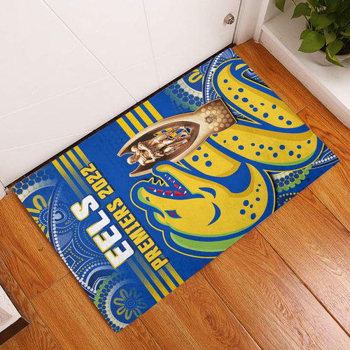 parramatta-rugby-door-mat-eels-premiers-2022-indigenous-artsy