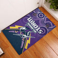 melbourne-storm-rugby-door-mat-indigenous-boomerang-gradient-style