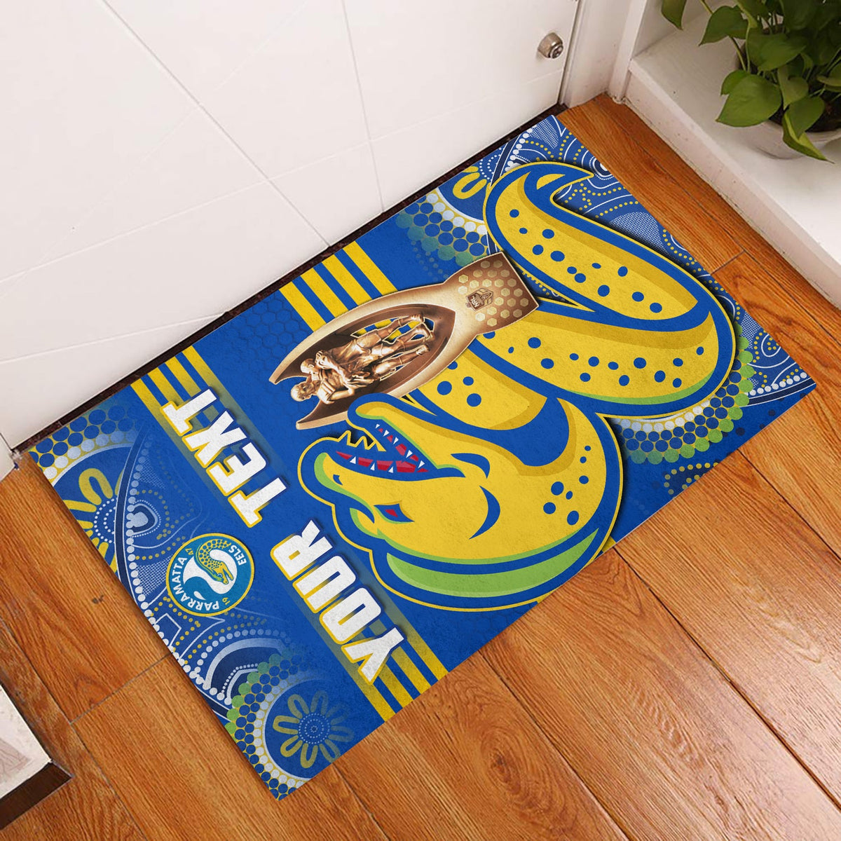 custom-personalised-parramatta-rugby-door-mat-eels-premiers-2022-indigenous-artsy