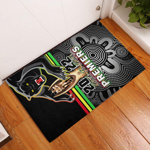 panthers-rugby-door-mat-pennies-premiers-2022-back-to-back-indigenous-original