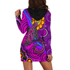 australia-lizard-and-sun-hoodie-dress-aboriginal-art-purple