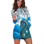 custom-personalised-manaia-maori-hoodie-dress-fern-aotearoa-blue-waves