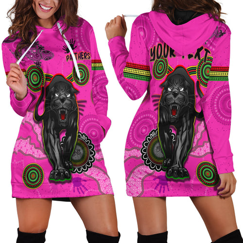 custom-personalised-panthers-hoodie-dress-aboriginal-with-lizard