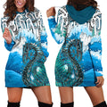custom-personalised-manaia-maori-hoodie-dress-fern-aotearoa-blue-waves