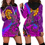 australia-lizard-and-sun-hoodie-dress-aboriginal-art-purple
