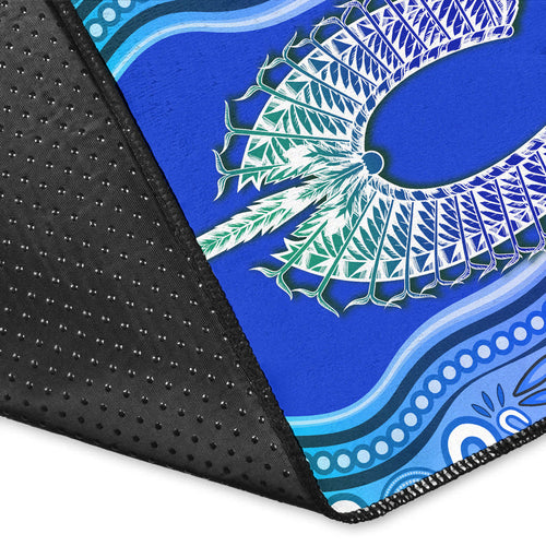 custom-personalised-torres-strait-islands-area-rug-the-dhari-mix-aboriginal-turtle-version-blue-02