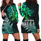 lion-maori-hoodie-dress-aotearoa-mix-silver-fern-version-blue