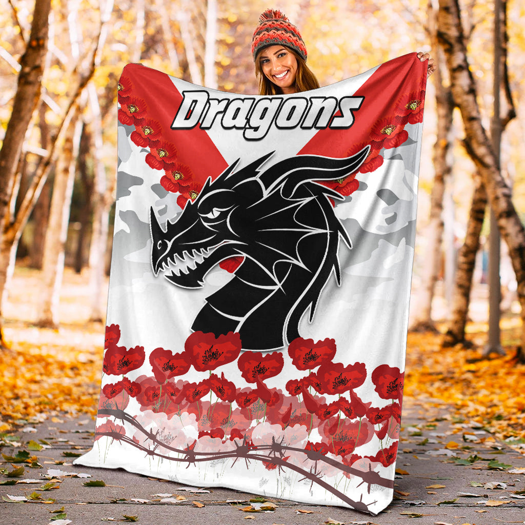 dragons-anzac-2022-premium-blanket-we-will-remember-them