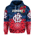 Melbourne Demons ANZAC Zip Up And Pullover Hoodie Indigenous Vibes LT8
