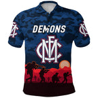 custom-personalised-melbourne-demons-anzac-polo-shirt-simple-style