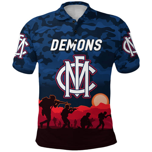 custom-personalised-melbourne-demons-anzac-polo-shirt-simple-style